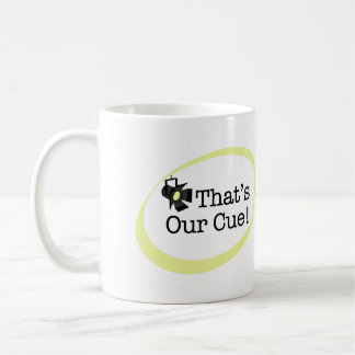 Das ist unser Cue Kaffeetasse