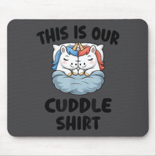 Das ist unser Kuschel-Shirt süßes Einhorn-Paar Mousepad