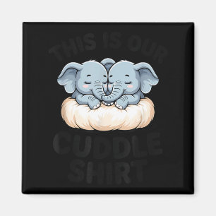 Das ist unser Kuschel-Shirt süßes Elefanten-Paar  Magnet