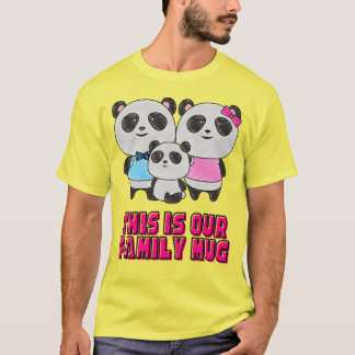 Das ist unsere Familie, Panda Familie Huddle, Nied T-Shirt