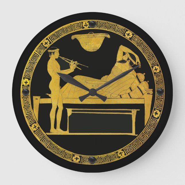 Das ist Unterhaltung! Große Wanduhr (Vorderseite)