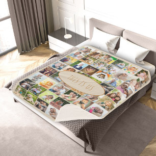 Das ist US 40 Picture Foto Collage Vintag Cream Sherpadecke