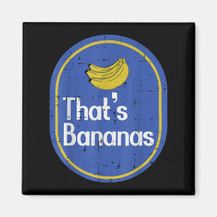 Das ist verrückt Bananen Aufkleber Frucht Kostüm H Magnet