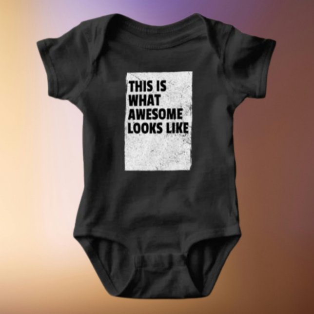 Das ist was "Awesome" aussieht Baby Bodysuit Strampler (Von Creator hochgeladen)