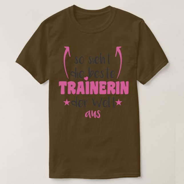 Das ist, was der beste Trainer der Welt aussieht 1 T-Shirt (Design vorne)