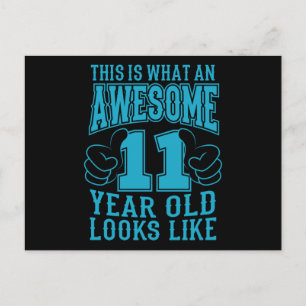 DAS IST WAS EIN TOLLER 11 JÄHRIGER 11. Geburtstag Postkarte