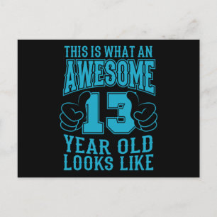 DAS IST WAS EIN TOLLER 13-JÄHRIGER ZUM 13. Geburts Postkarte