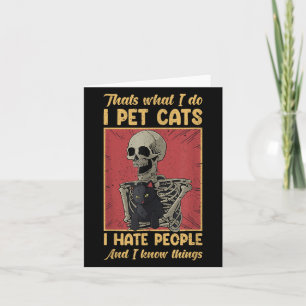 Das ist, was ich füttere Katzen, die ich Menschen  Karte