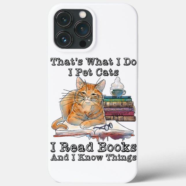 Das ist, was ich füttere Katzen ich lese Bücher un Case-Mate iPhone Hülle (Rückseite)