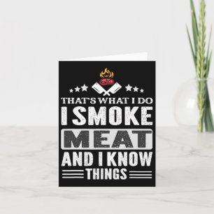 Das ist, was ich mache Rauchfleisch Grillen Smoker Karte