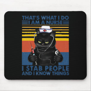Das ist was ich tue ich bin eine Krankenschwester Mousepad