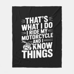 Das ist was ich tue ich fahre mein Motorrad und ic Fleecedecke