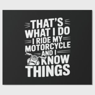 Das ist was ich tue ich fahre mein Motorrad und ic Geschenkpapier