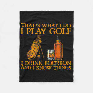Das ist was ich tue ich spiele Golf ich trinke Bou Fleecedecke