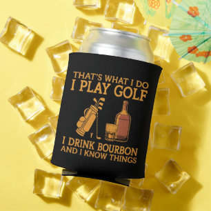 Das ist, was ich tue, ich spiele Golf, ich trinke  Dosenkühler