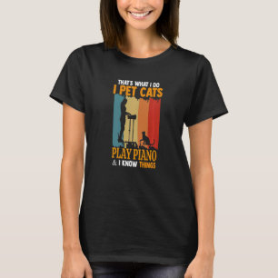 Das ist was ich tue Ich streichle Katzen spiele Kl T-Shirt