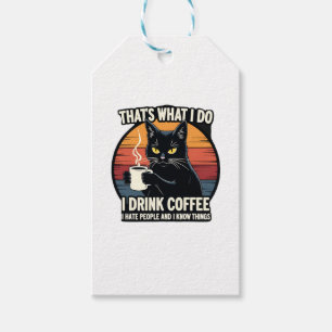 Das ist, was ich tue, ich trinke Kaffee, ich hasse Geschenkanhänger