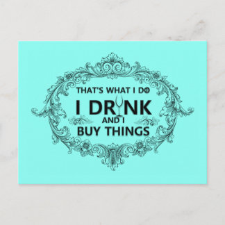 Das ist, was ich tue postkarte