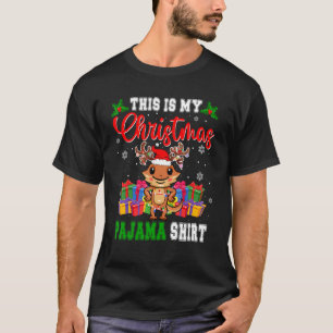 Das ist Weihnachten Pyjama Santa Rentier bärtiger  T-Shirt