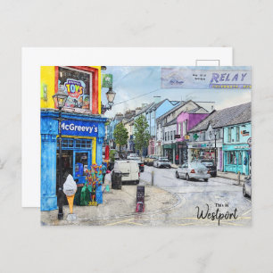 Das ist Westport-Irland Postkarte