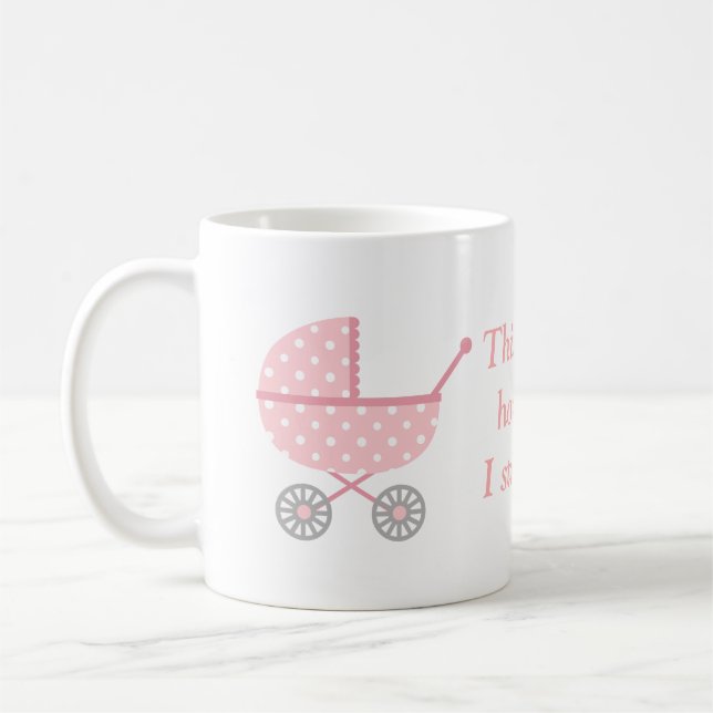 Das ist, wie ich Baby Stroller Funny Mama spaziere Kaffeetasse (Links)