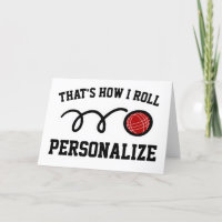 Das ist, wie ich Roll Bocce Ball danke Ihnen Karte