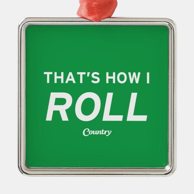 Das ist, wie ich rolle ornament aus metall (Vorne)