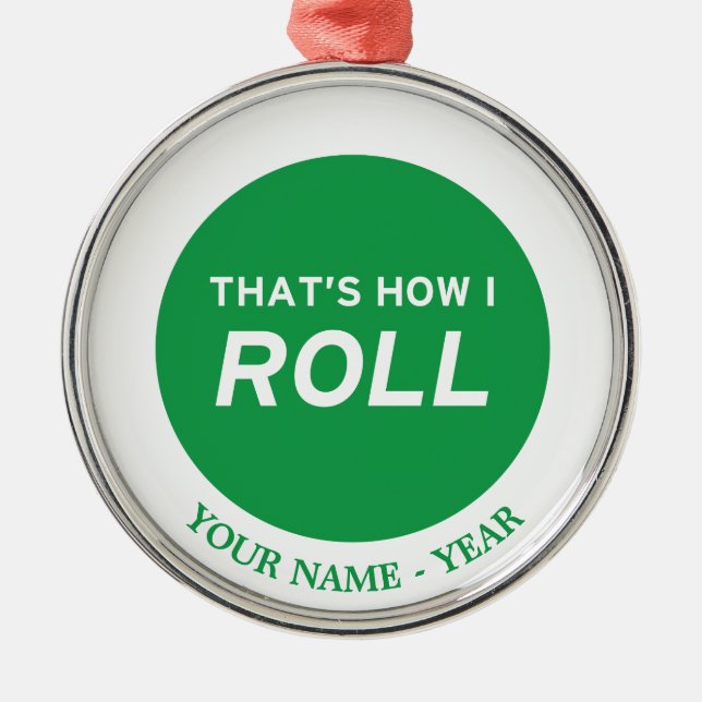 Das ist, wie ich rolle ornament aus metall (Vorne)