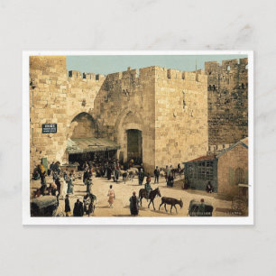Das Jaffator, Jerusalem, Klassisches Foto des Heil Postkarte