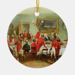 Das Jagd-Frühstück, der Hall des Junggesellen, Keramik Ornament