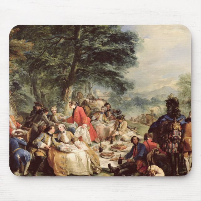 Das Jagd-Mittagessen, 1737 Mousepad (Vorne)