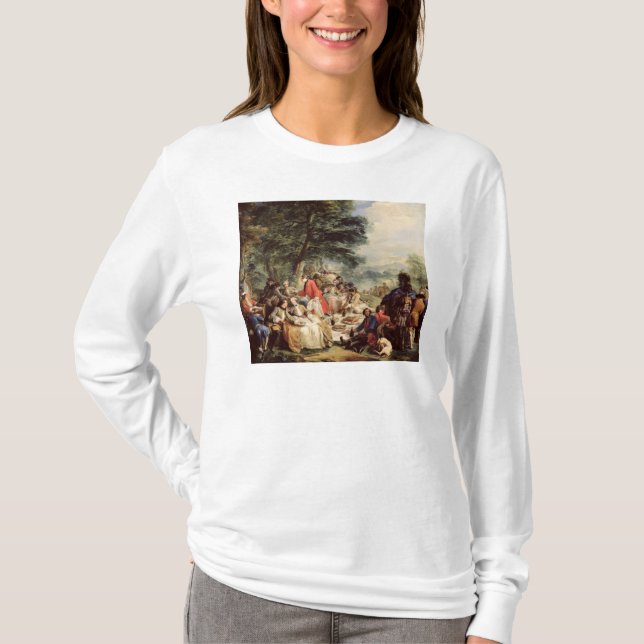 Das Jagd-Mittagessen, 1737 T-Shirt (Vorderseite)