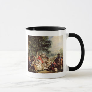 Das Jagd-Mittagessen, 1737 Tasse