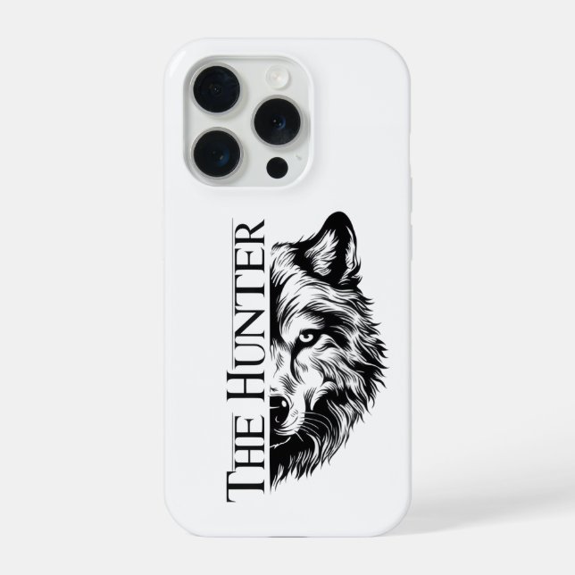 Das Jäger-Wolf-Handyhülle-Design iPhone Hülle (Rückseite)