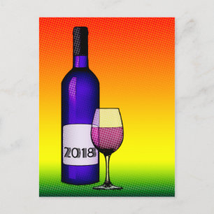 Das Jahr 2018! Postkarte
