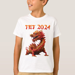 Das Jahr 2024 des vietnamesischen Drachen im neuen T-Shirt