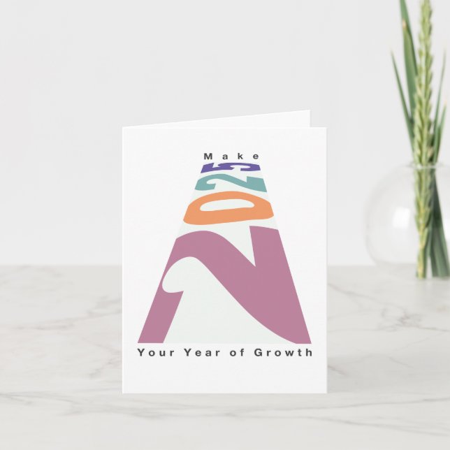 Das Jahr 2025 zum Jahr des Wachstums machen Einladung (Vorderseite)