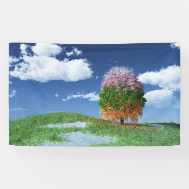 Das Jahr-Bäume-Banner Banner (Horizontal)