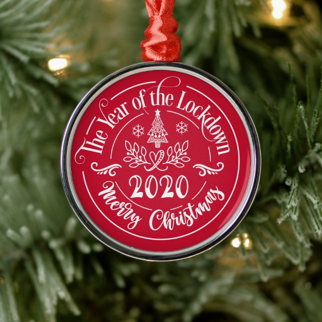 Das Jahr der Stilllegung 2020 Weihnachten Ornament Aus Metall (Baum)