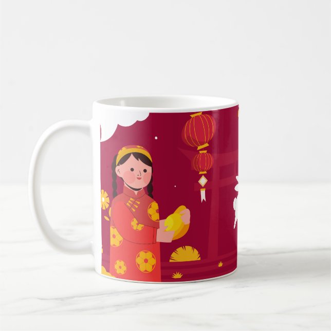Das Jahr des Drachen verkörpern Kaffeetasse (Links)