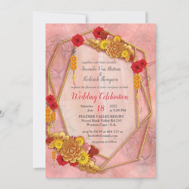 Das Jahr des Tigers Einladung (Vorderseite)