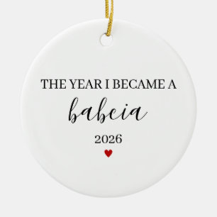 Das Jahr, in dem ich eine Babcia polnische Oma wur Keramik Ornament