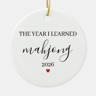 Das Jahr, in dem ich Mahjong lernte, Mahjong-Liebh Keramik Ornament