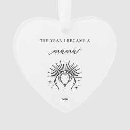 Das Jahr, in dem ich Mama wurde Geschenk Acryl-Orn Ornament