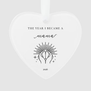 Das Jahr, in dem ich Mama wurde Geschenk Acryl-Orn Ornament