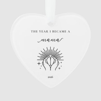 Das Jahr, in dem ich Mama wurde Geschenk Acryl-Orn Ornament