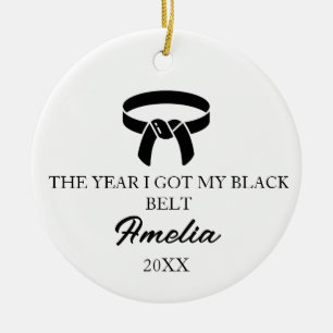 DAS JAHR, IN DEM ICH MEINEN SCHWARZEN GÜRTEL BEKAM KERAMIK ORNAMENT