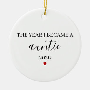 Das Jahr, in dem ich Tante wurde, Erste Tante Keramik Ornament