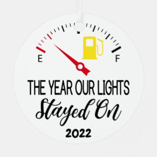 Das Jahr, in dem unsere Lichter Bleibe, 2022 Weihn Ornament Aus Metall