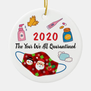 Das Jahr, in dem wir alle Weihnachten in der Sonne Keramik Ornament